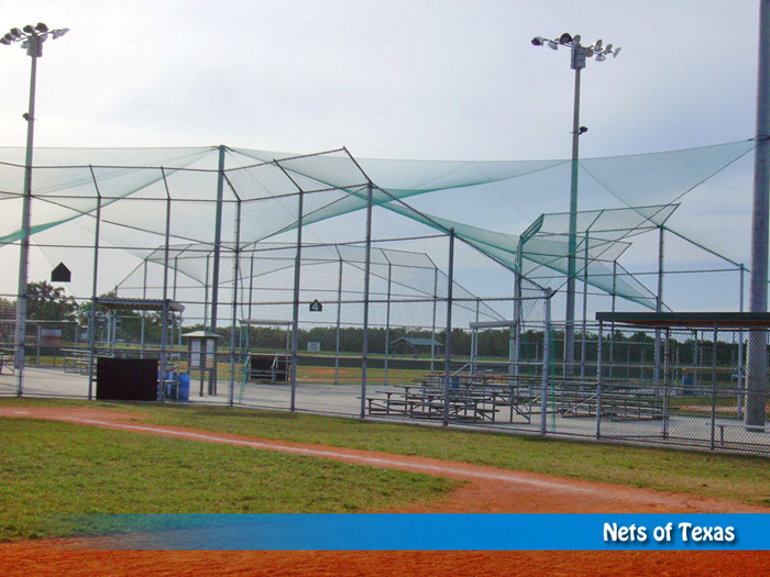 Sports Canopy Safety Netting Systems Baseball & Softball Canopy Nets